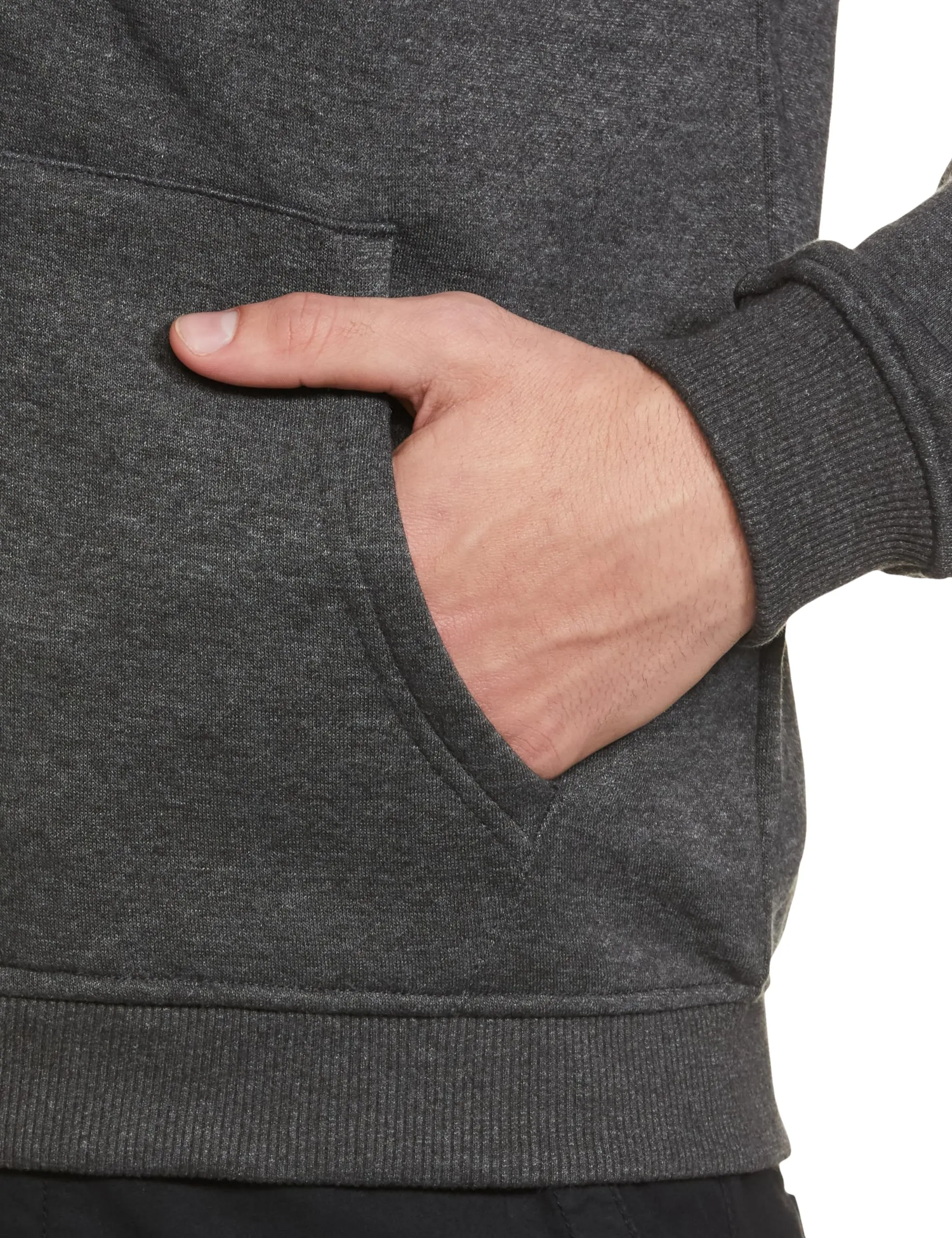 Allen Solly Men's Cotton Hooded Neck Sweatshirt (ASSTORGPL62407L_Anthra Melange VMBK30_Anthra Melange_L)
