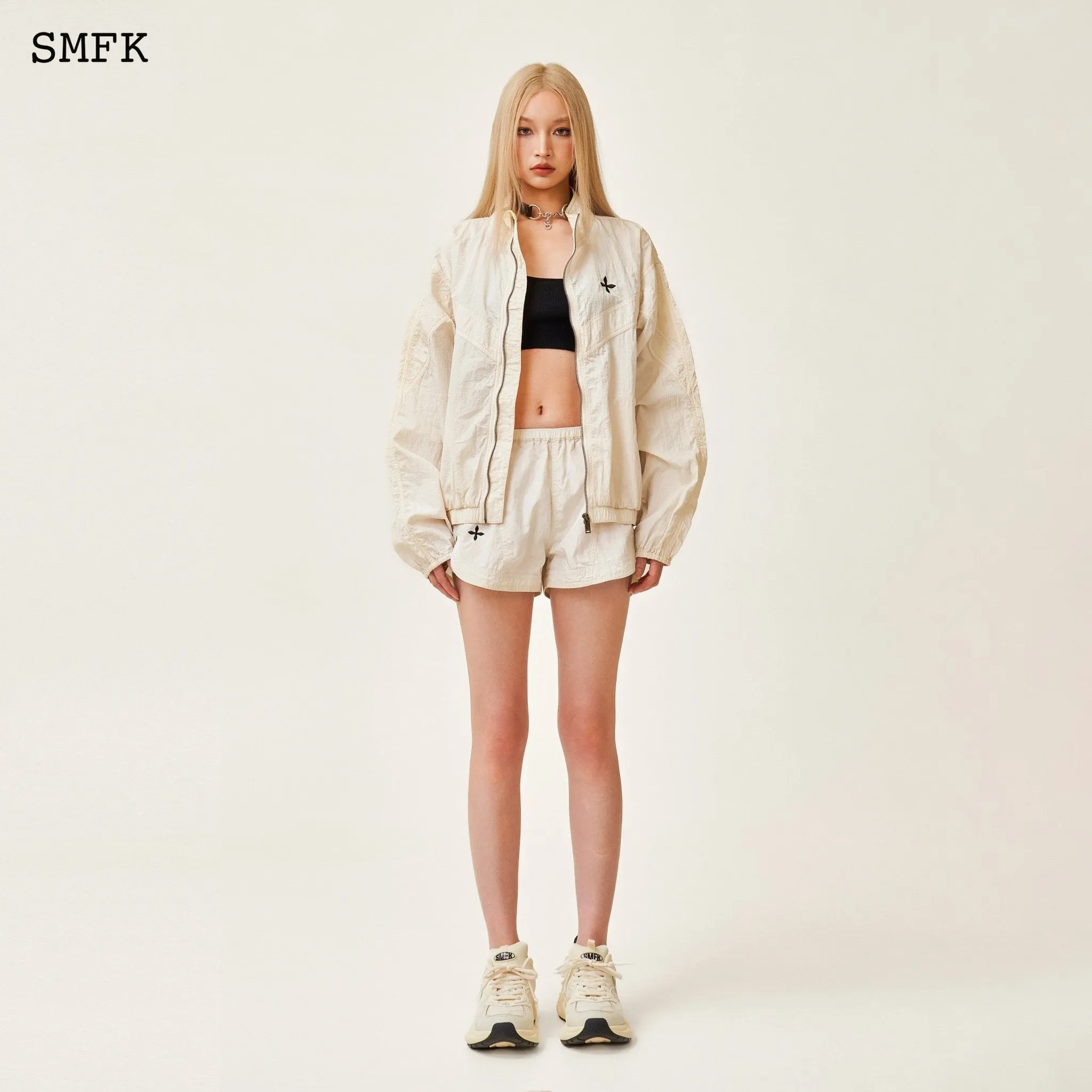 Ancient Myth Viper Alloy Loose Training Jacket White