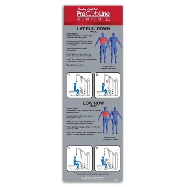 Body-Solid Pro Clubline S2LAT Series II Lat Pull Down & Seated Row