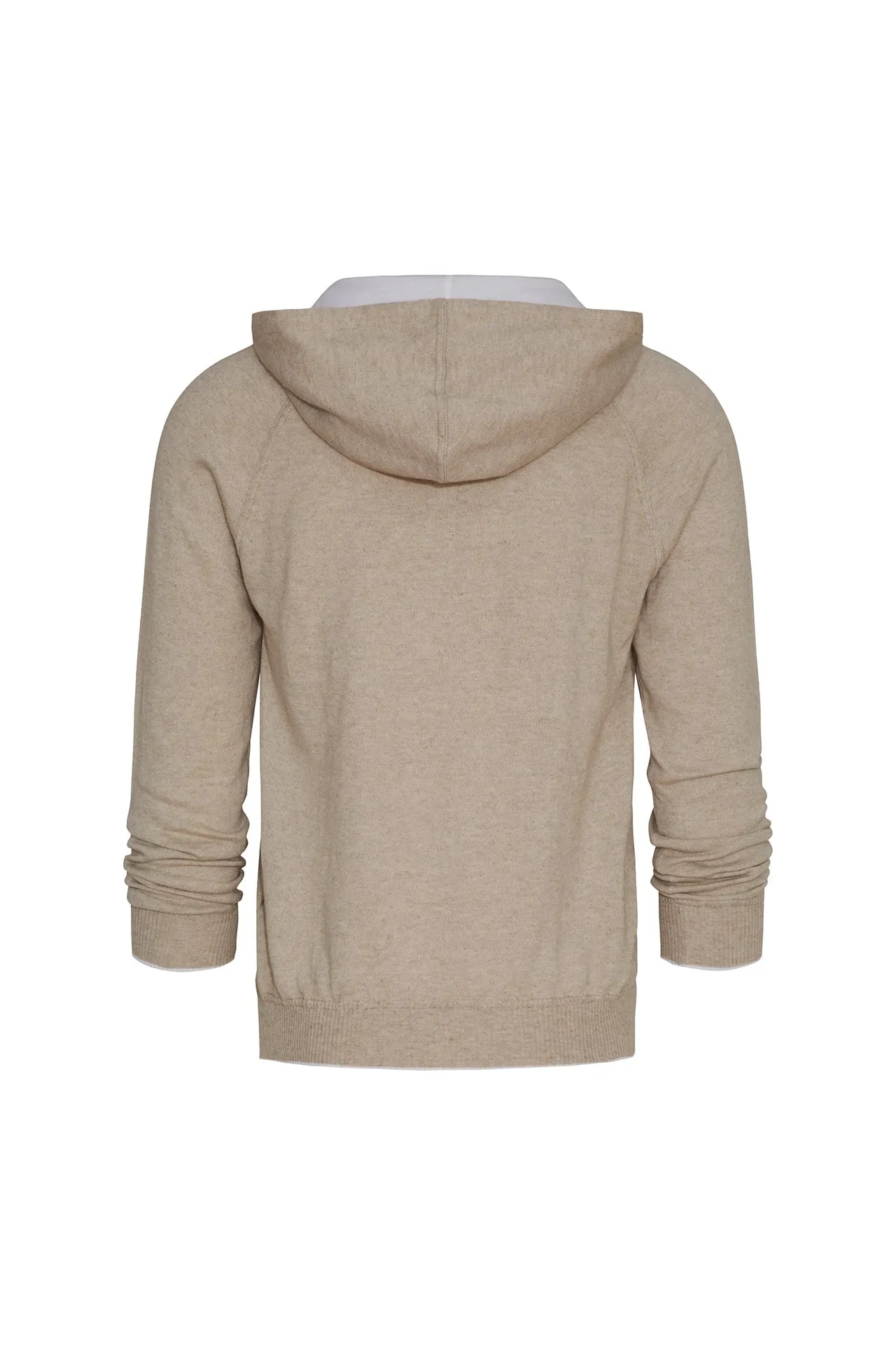 Cashmere-Blend Knit Hooded Sweater & Jogger in Navy