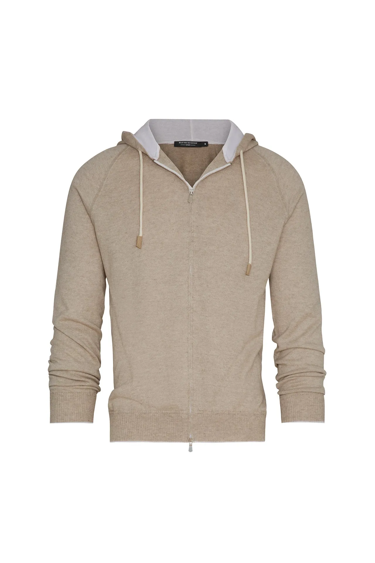 Cashmere-Blend Knit Hooded Sweater & Jogger in Navy