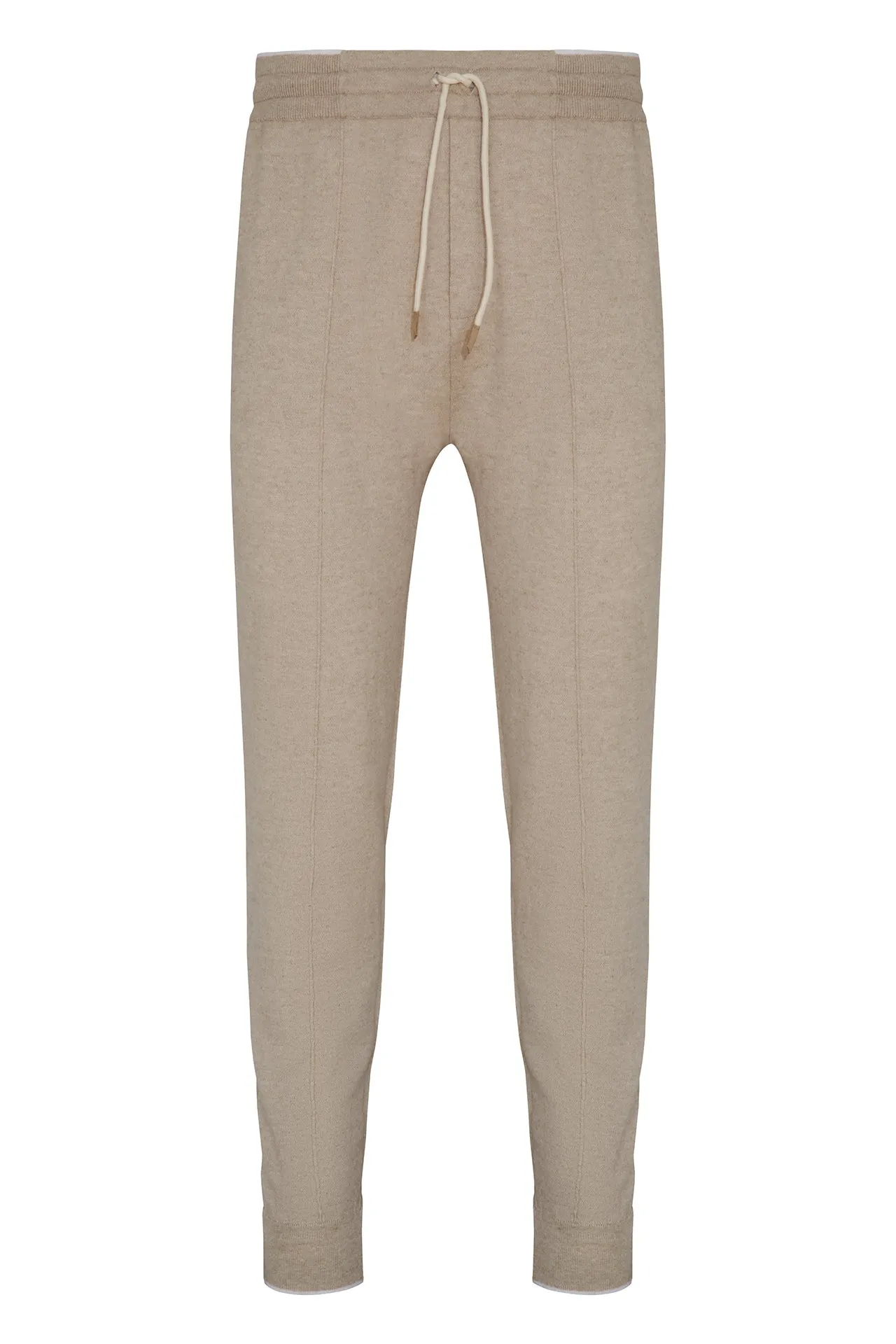 Cashmere-Blend Knit Hooded Sweater & Jogger in Navy