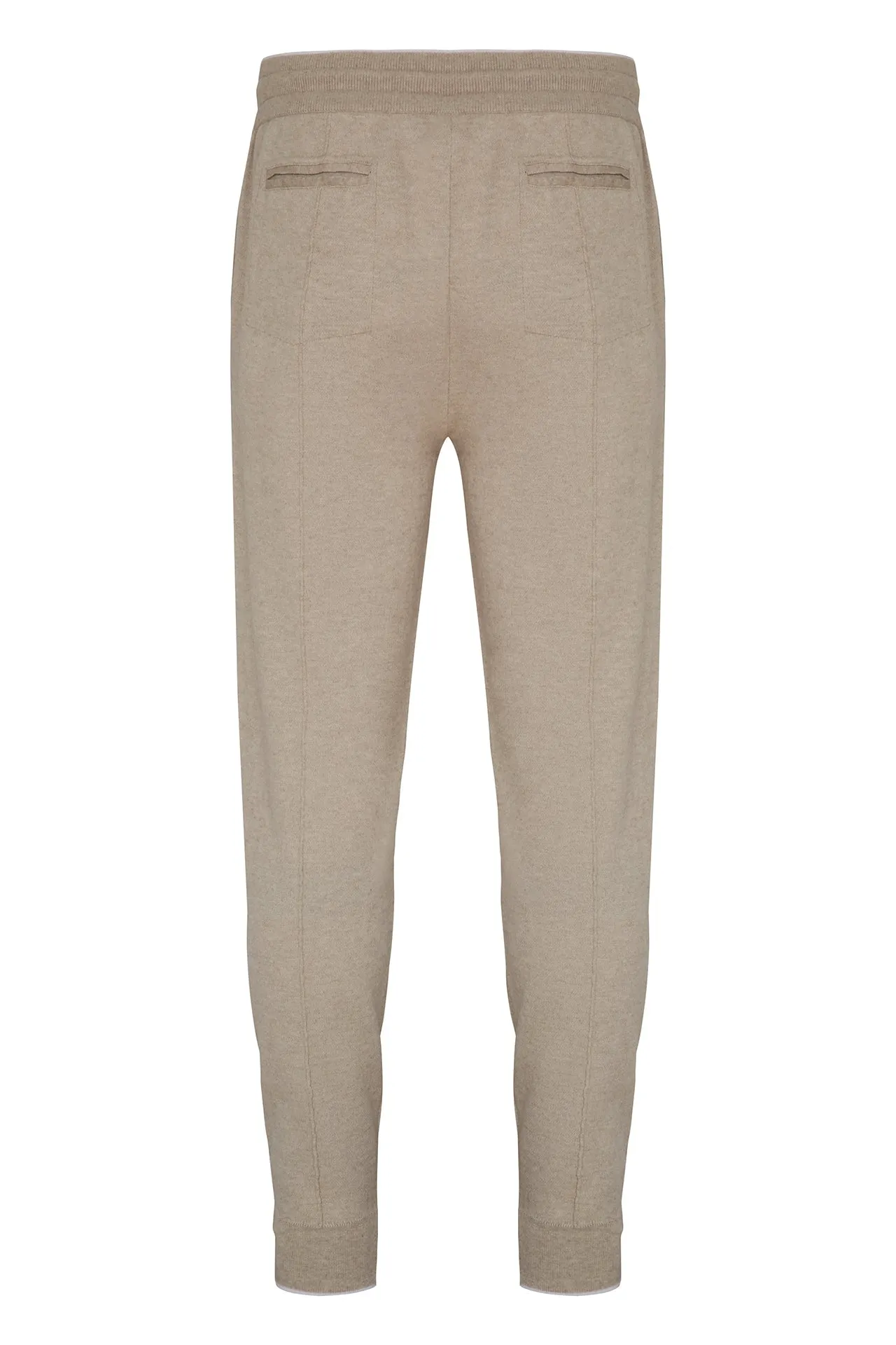Cashmere-Blend Knit Hooded Sweater & Jogger in Navy