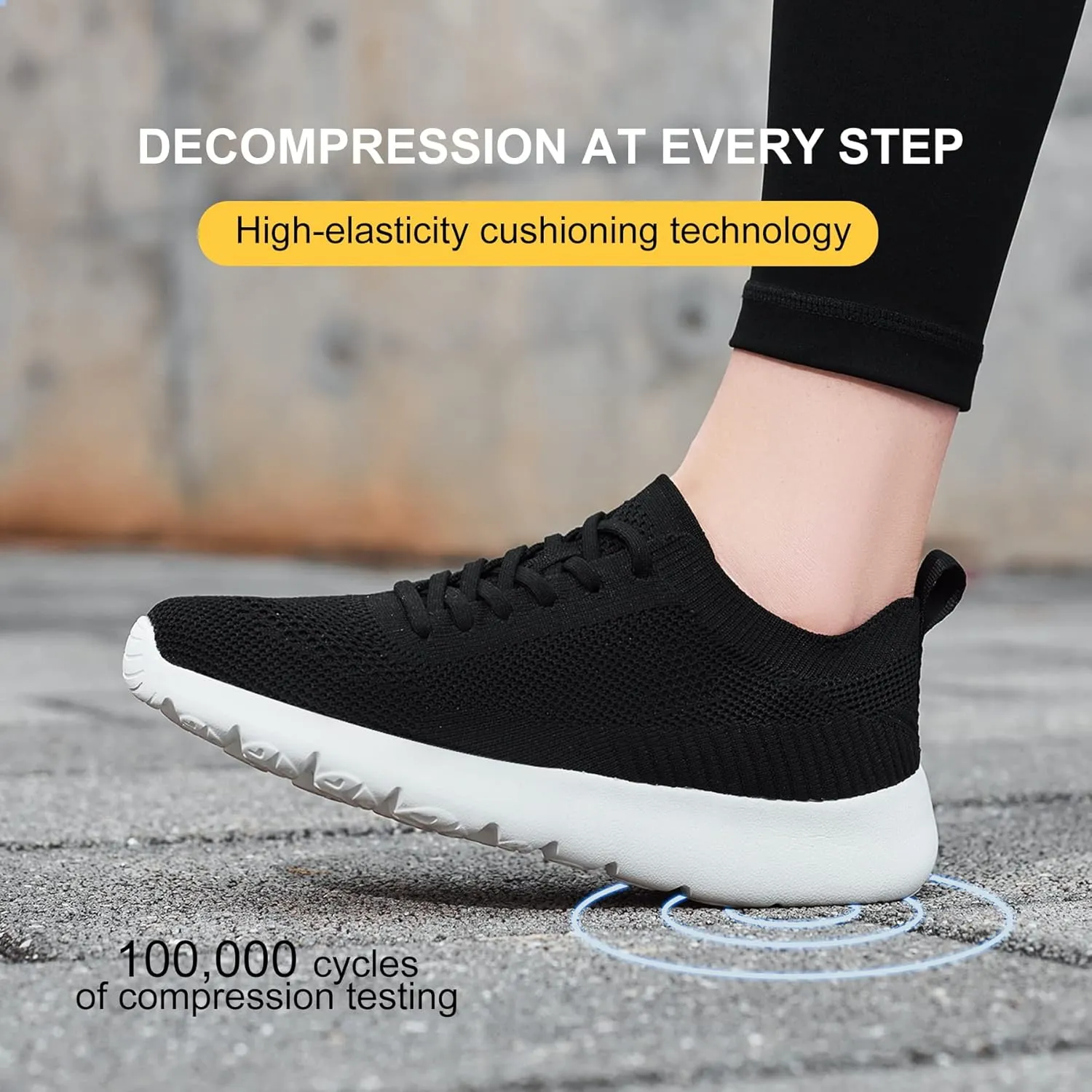Grand Attack Walking Tennis Shoes for Women-Non Slip On Breathable Mesh Sneakers,Comfort&Lightweight Soft Sole