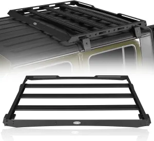 Hooke Road Gladiator JT Half Rear Roof Rack Cargo Basket Crossbar for 2020 2021 2022 2023 2024 2025 Jeep Gladiator JT Hardtop Only
