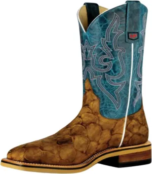 Horse Power Men's Fish Print Western Work Boot Steel Toe - Hpw2500