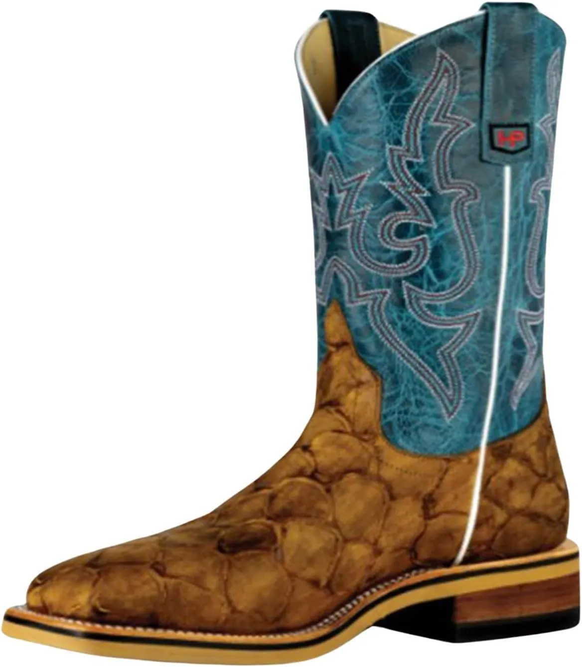 Horse Power Men's Fish Print Western Work Boot Steel Toe - Hpw2500