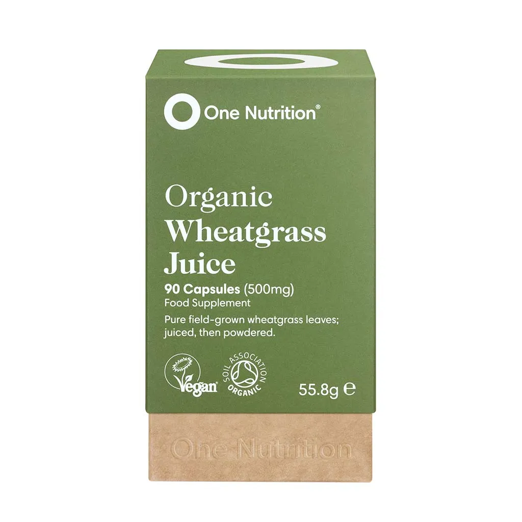 One Nutrition Organic Wheat Grass Juice 90 Capsules 55.8g