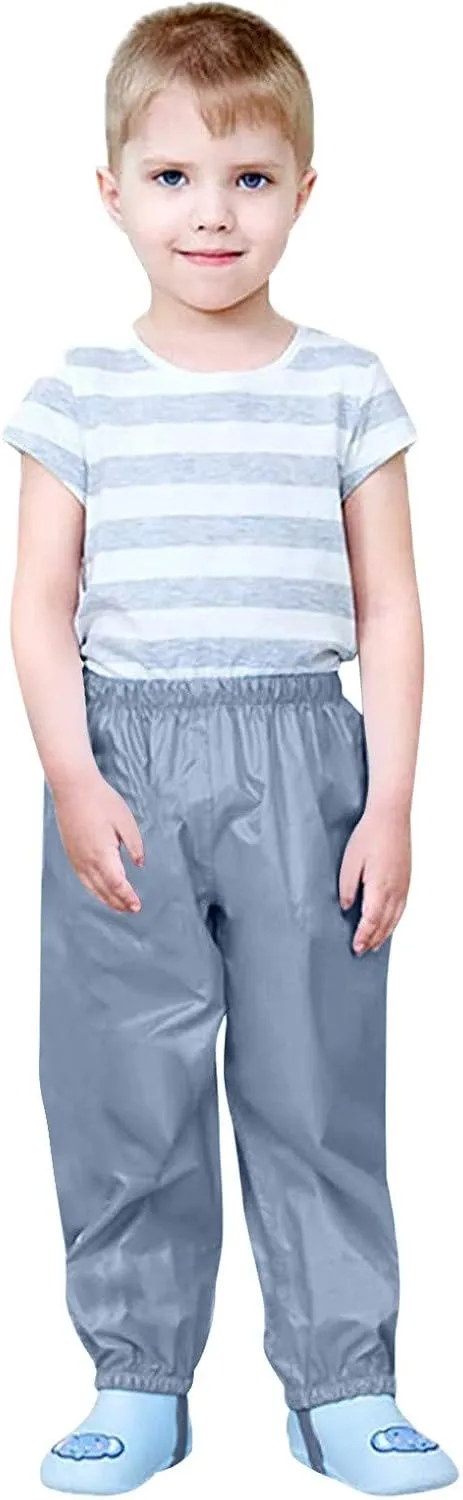 Pants Boys Mud ungarees Fabric Windproof Baby Water-Proof Double Warm Kids Rain Girls Bottoms