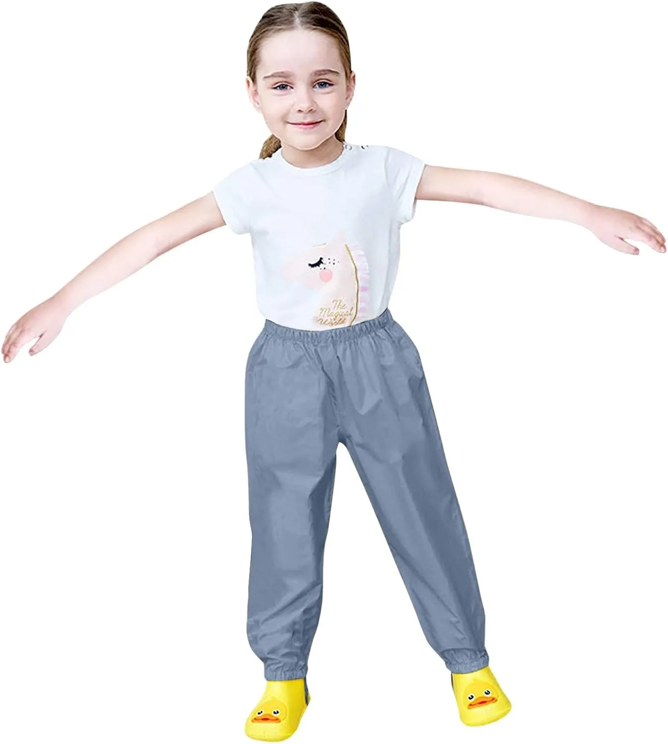 Pants Boys Mud ungarees Fabric Windproof Baby Water-Proof Double Warm Kids Rain Girls Bottoms