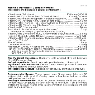 Platinum Naturals Easymulti Teen for Young Women 60 Softgels