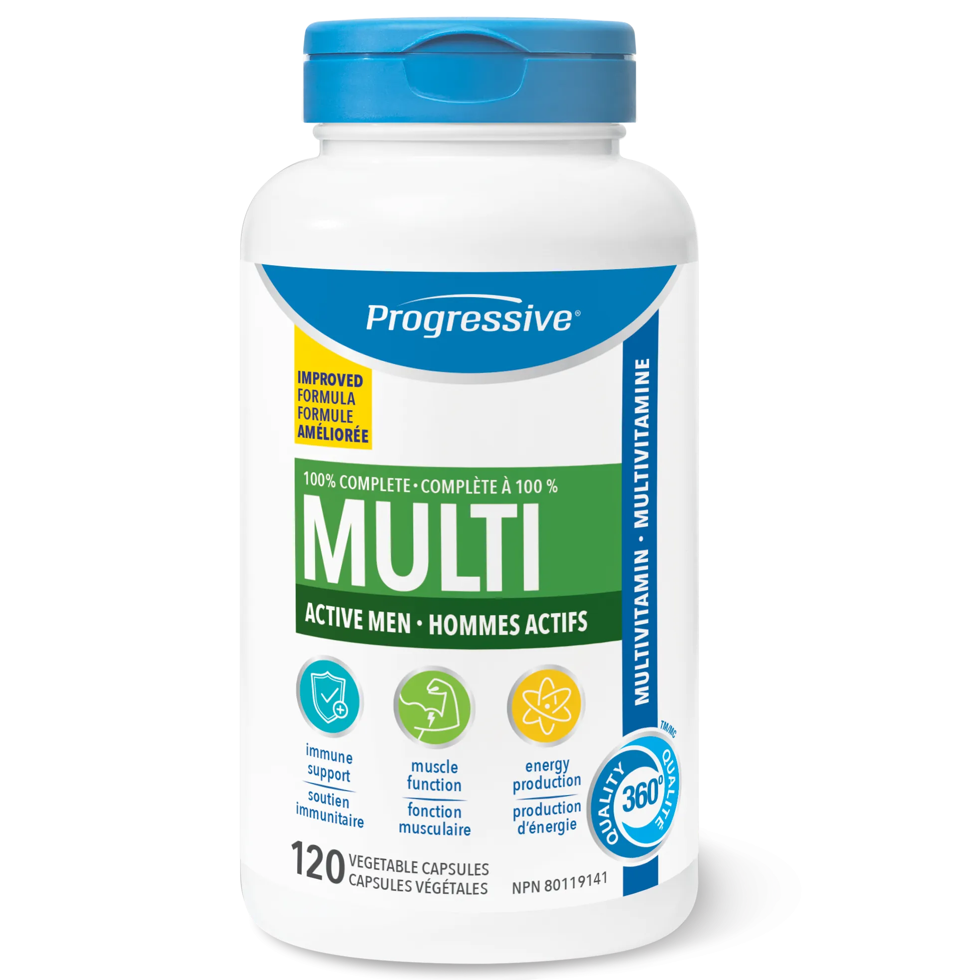 Progressive Active Men Multivitamin (120 VCaps)
