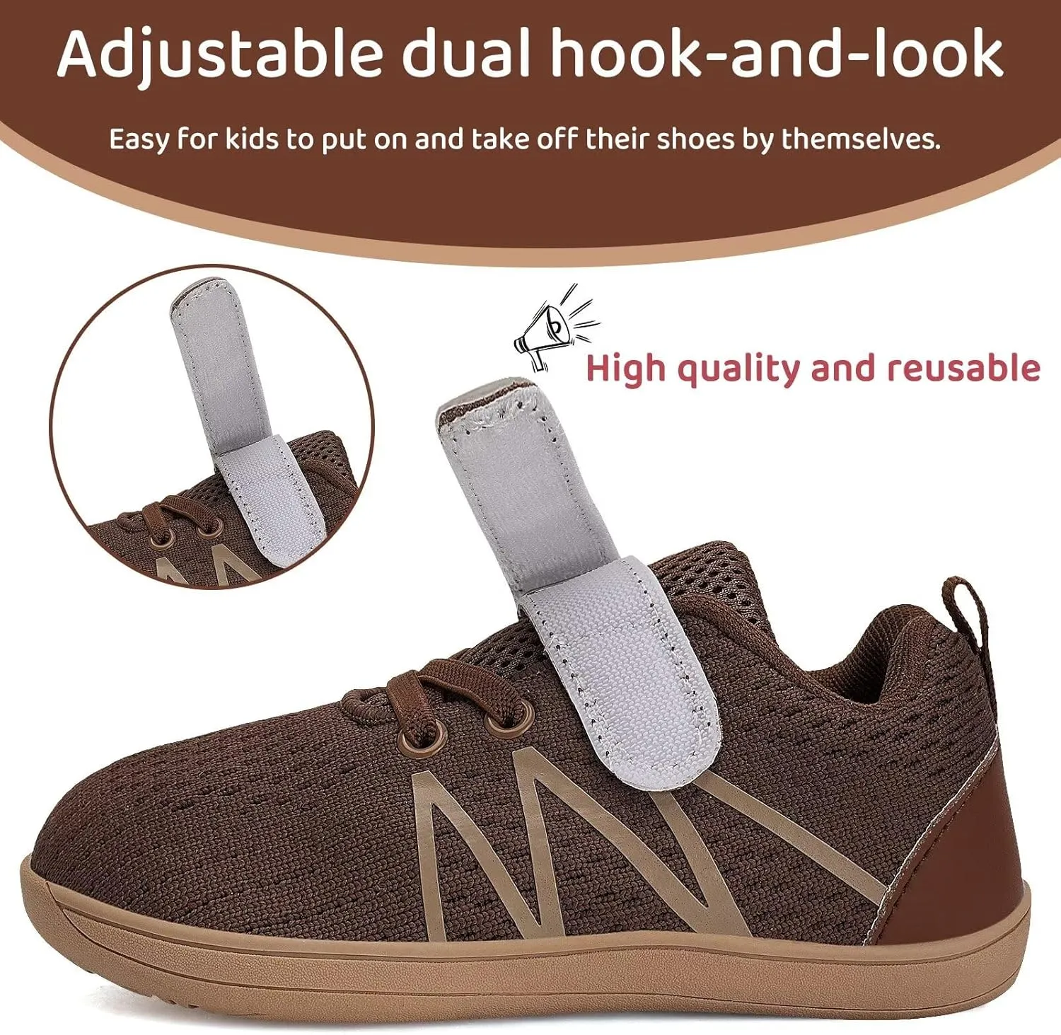 WateLves Toddler Shoes Little Kids Boys Girls Wide Barefoot Shoes Minimalist Walking Sneakers Breathable Lightweight Fit Naturally Zero Drop Sole