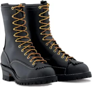 Wesco Highliner 10" Lineman Work Boot Black - 9710100