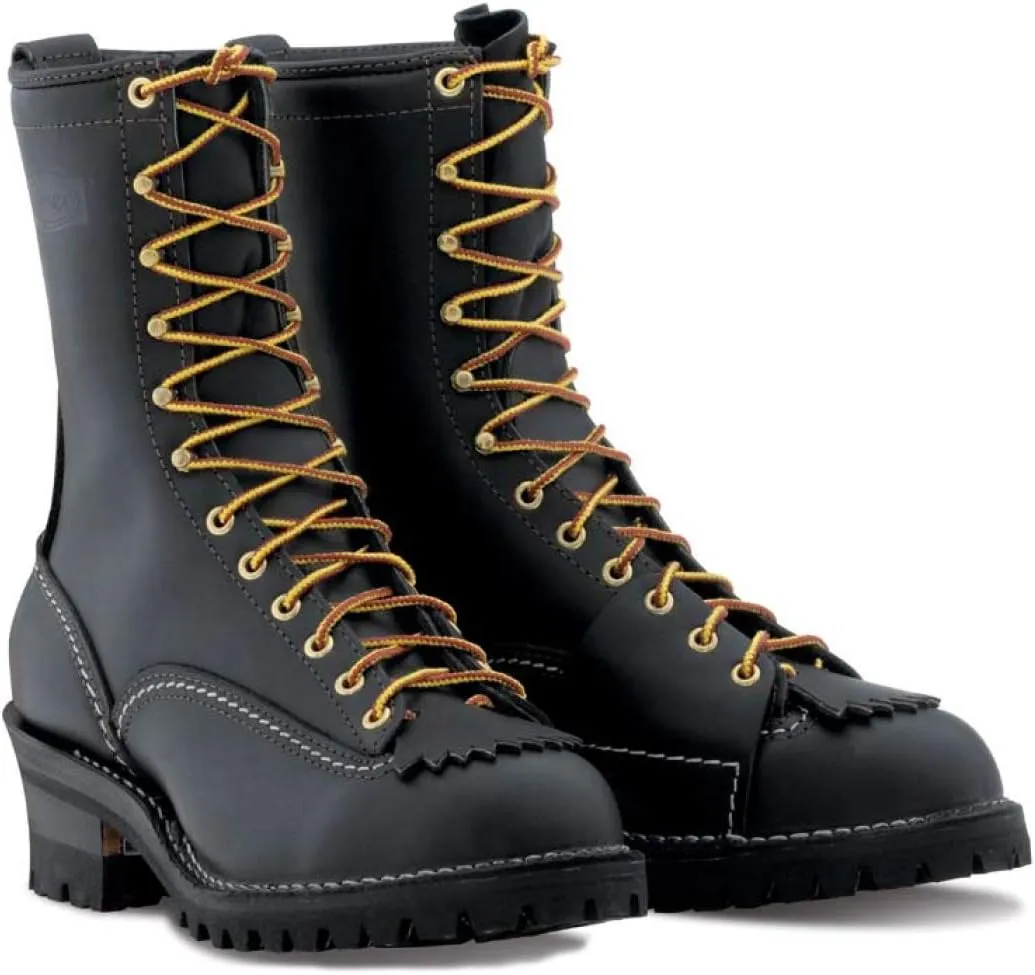 Wesco Highliner 10" Lineman Work Boot Black - 9710100