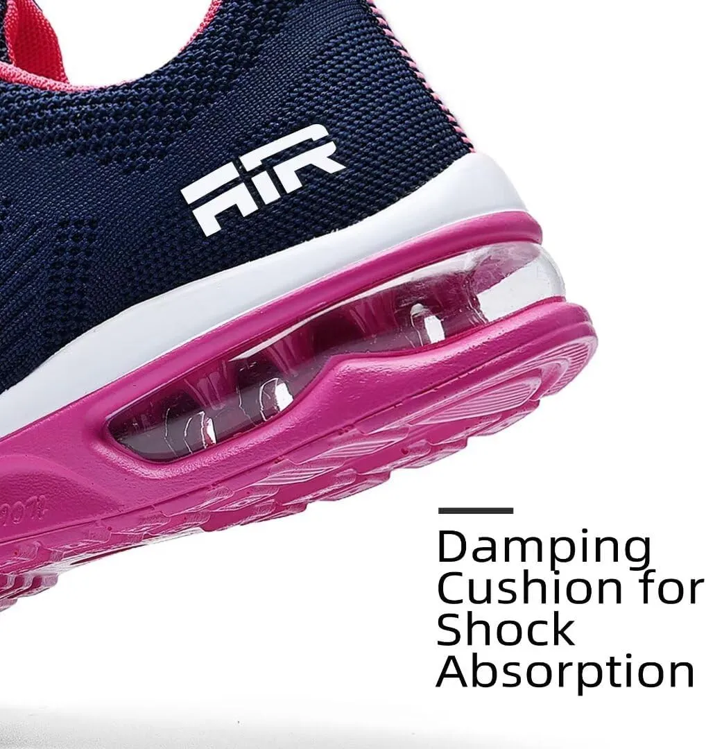 Womens Air Running Shoes Womens Walking Shoes Lightweight Women Sneakers Air Cushion Tennis Shoes for Gym Workout Sports