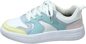 Women's Slip on Walking Shoes Dressy PU Leather Non Slip Running Shoes Wide Width Breathable Mesh Sports Workout Tennis Shoes Fashion Lace Up Sneakers